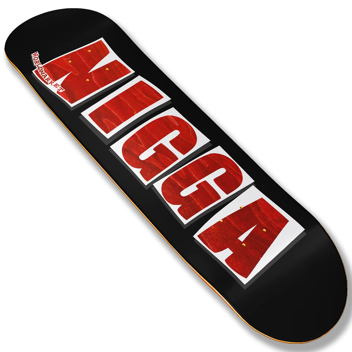 Black Naker Skateboard Deck - Image 2