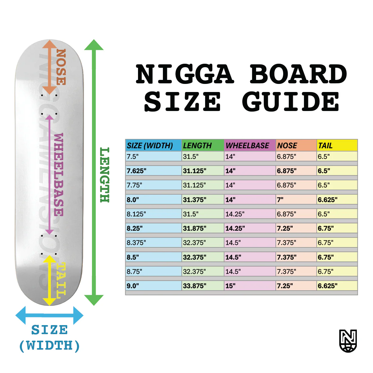 Black Nigga Skateboard Deck - Image 3